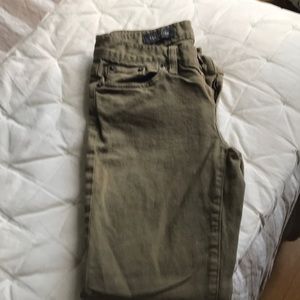 Green toothpick 27 ankle jeans
